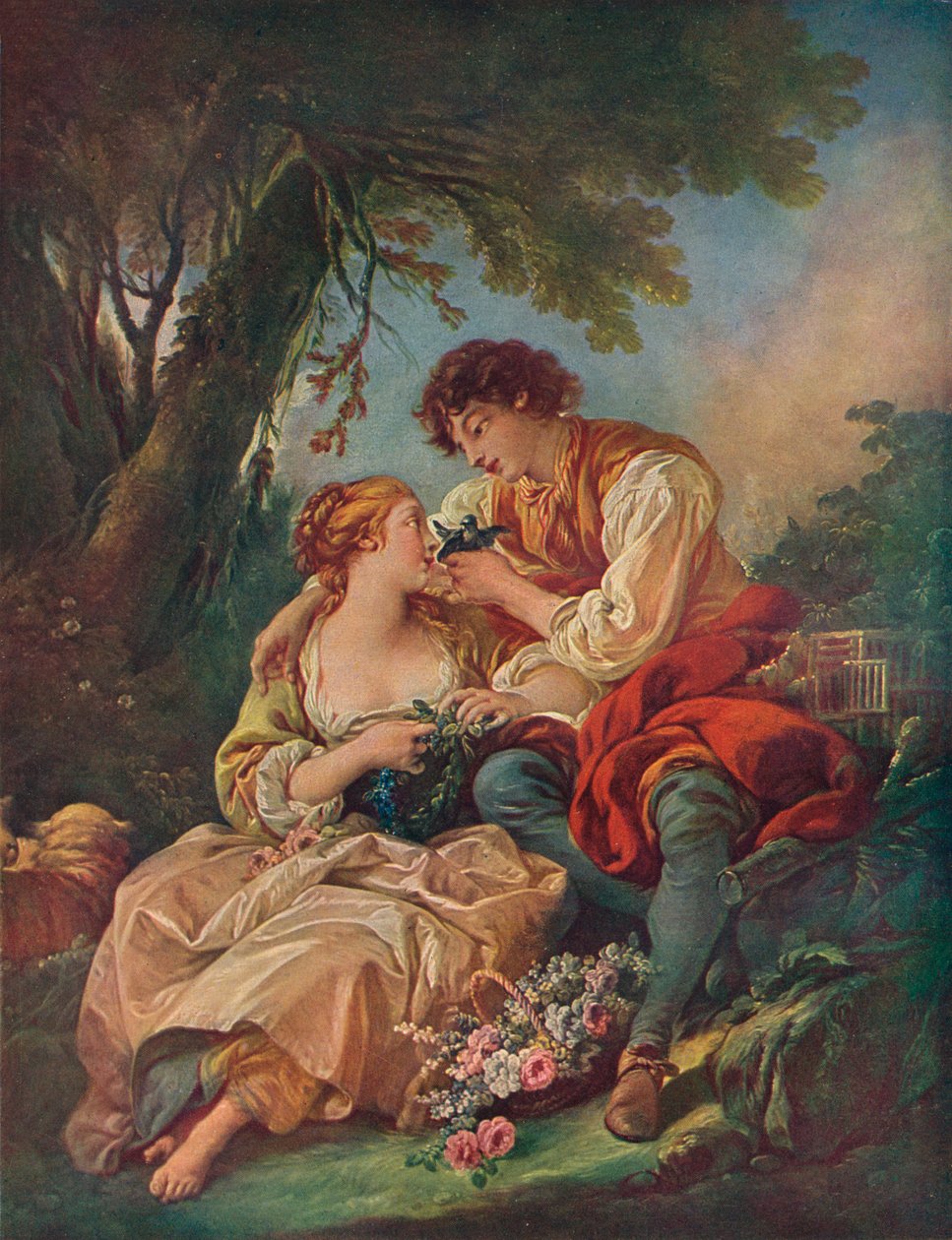 Pastoraalinen aihe, 1700-luku tekijältä François Boucher