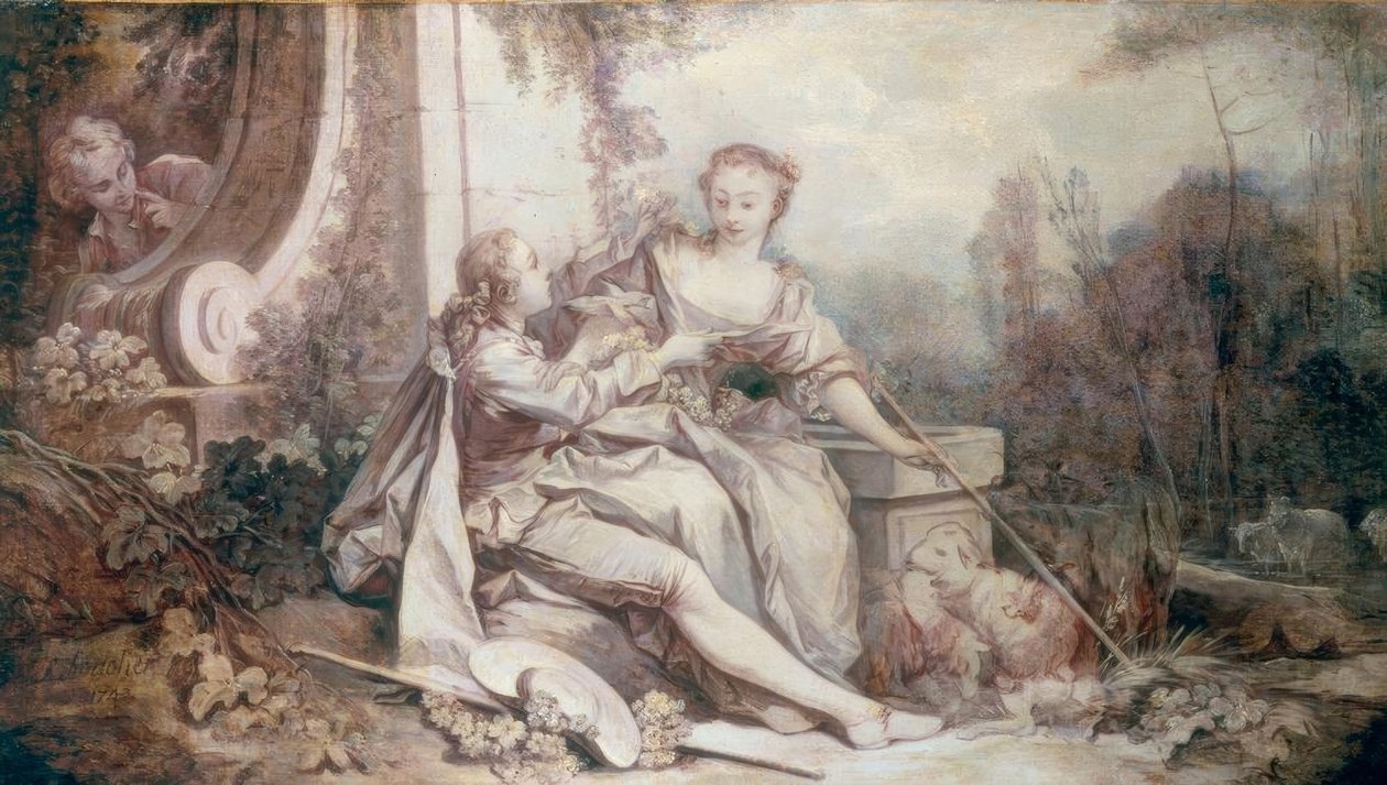 Pastorale à la guirlande tekijältä François Boucher