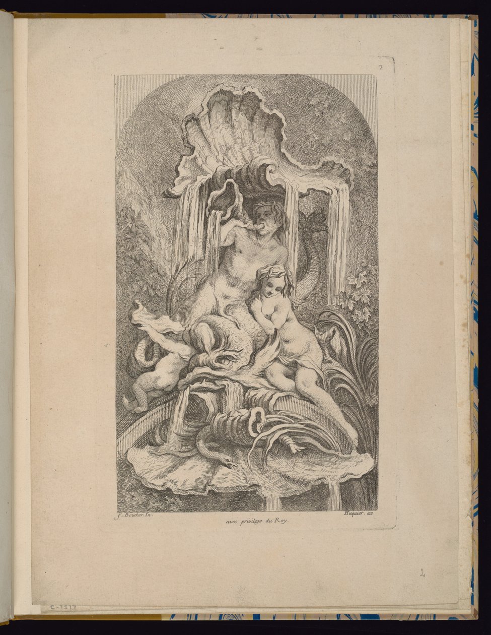 Levy 2, Receuil de Fontaines (suihkulähteiden kokoelma) tekijältä François Boucher