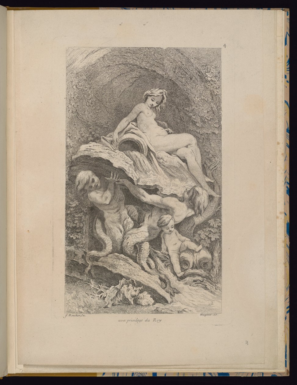 Levy 4, Receuil de Fontaines (suihkulähteiden kokoelma) tekijältä François Boucher