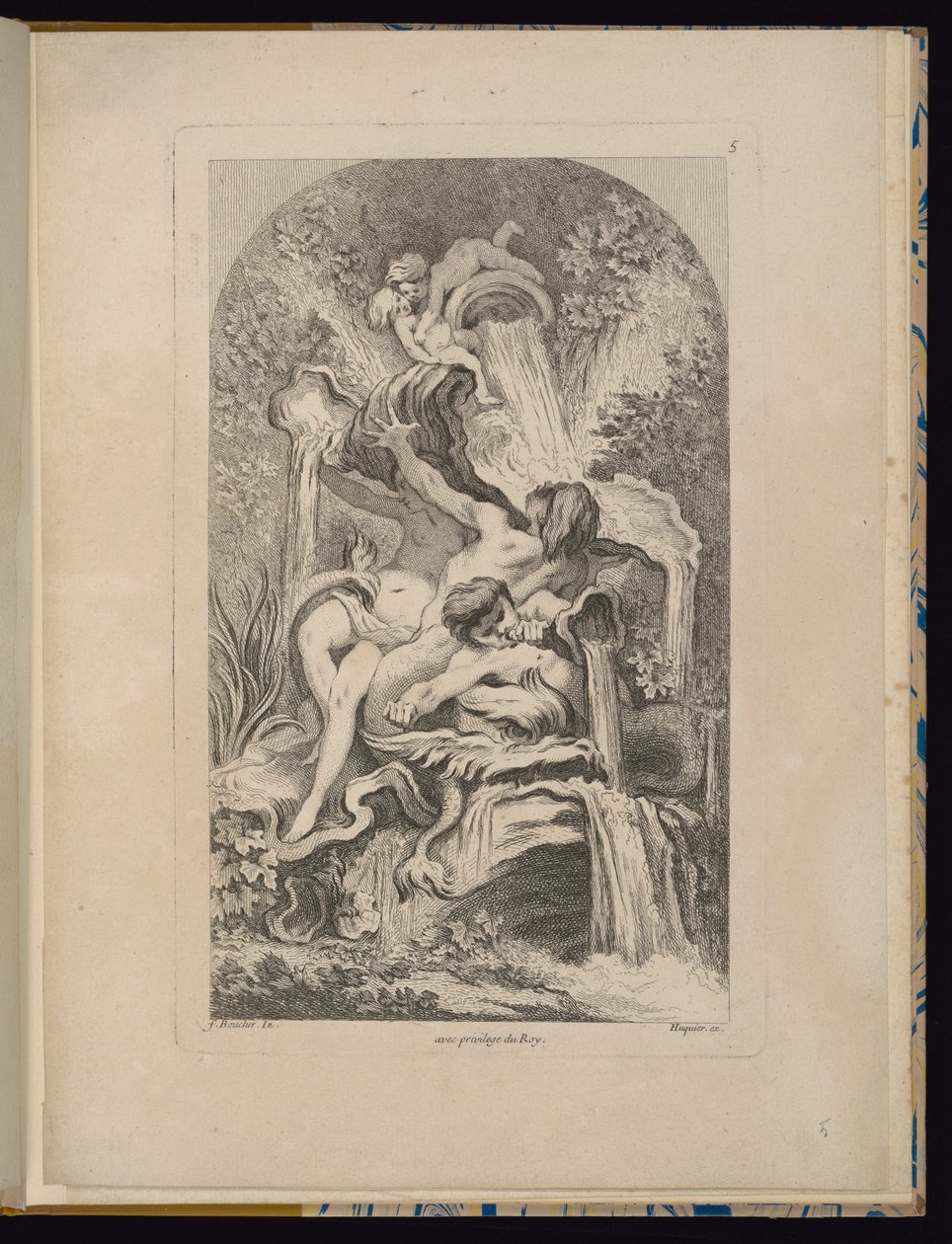 Levy 5, Receuil de Fontaines (suihkulähteiden kokoelma) tekijältä François Boucher