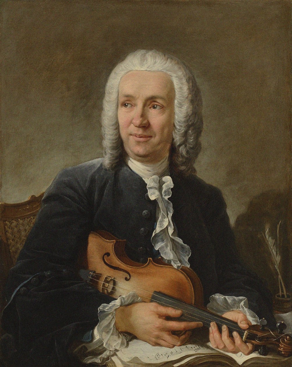 Muotokuva säveltäjä Francesco Geminianista 1687-1762, n. 1745 tekijältä François Boucher