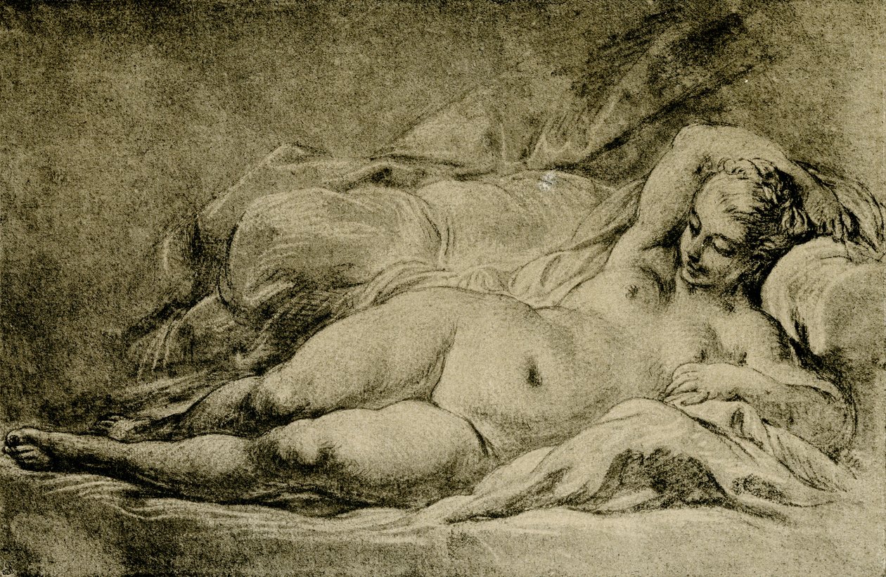 Makuuasennossa Venus tekijältä François Boucher
