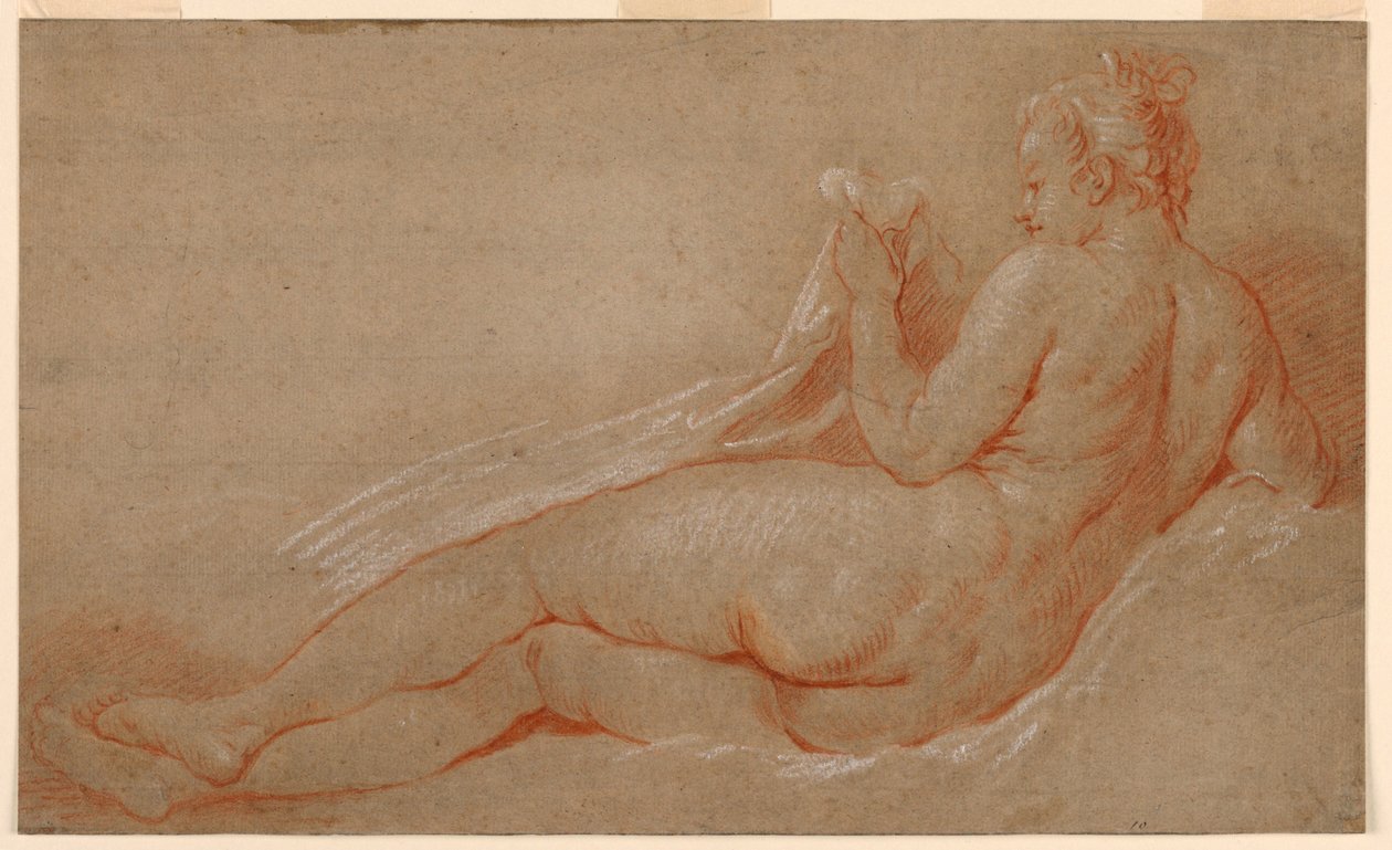 Tutkimus makuuasennosta alasti tekijältä François Boucher