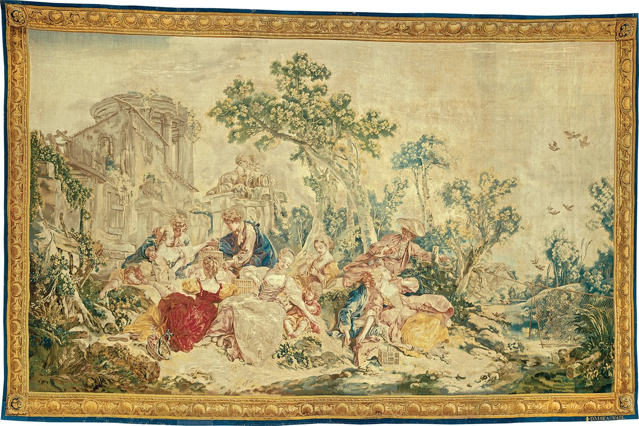 The Bird Catcher, The Noble Pastoral tekijältä François Boucher