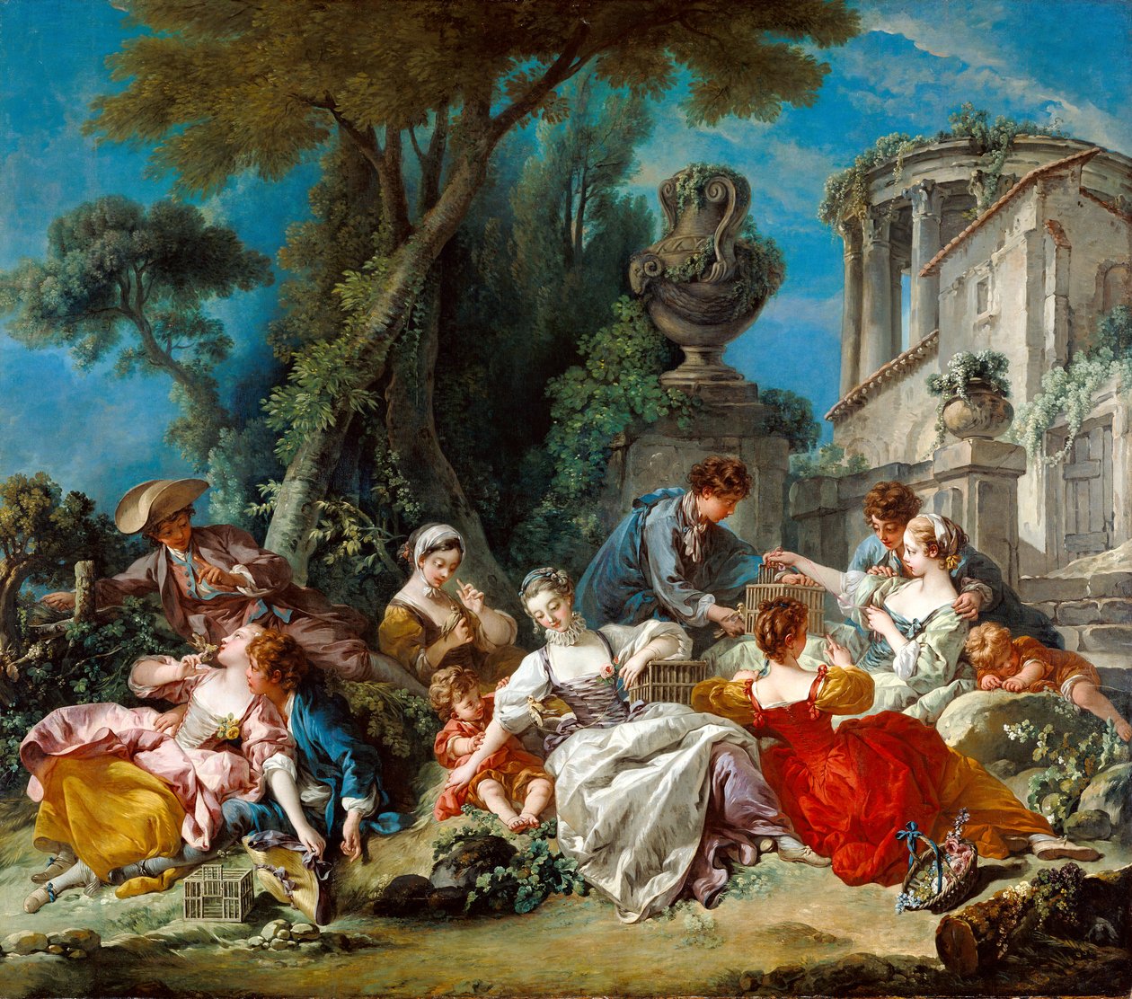 Lintujen sieppaajat tekijältä François Boucher
