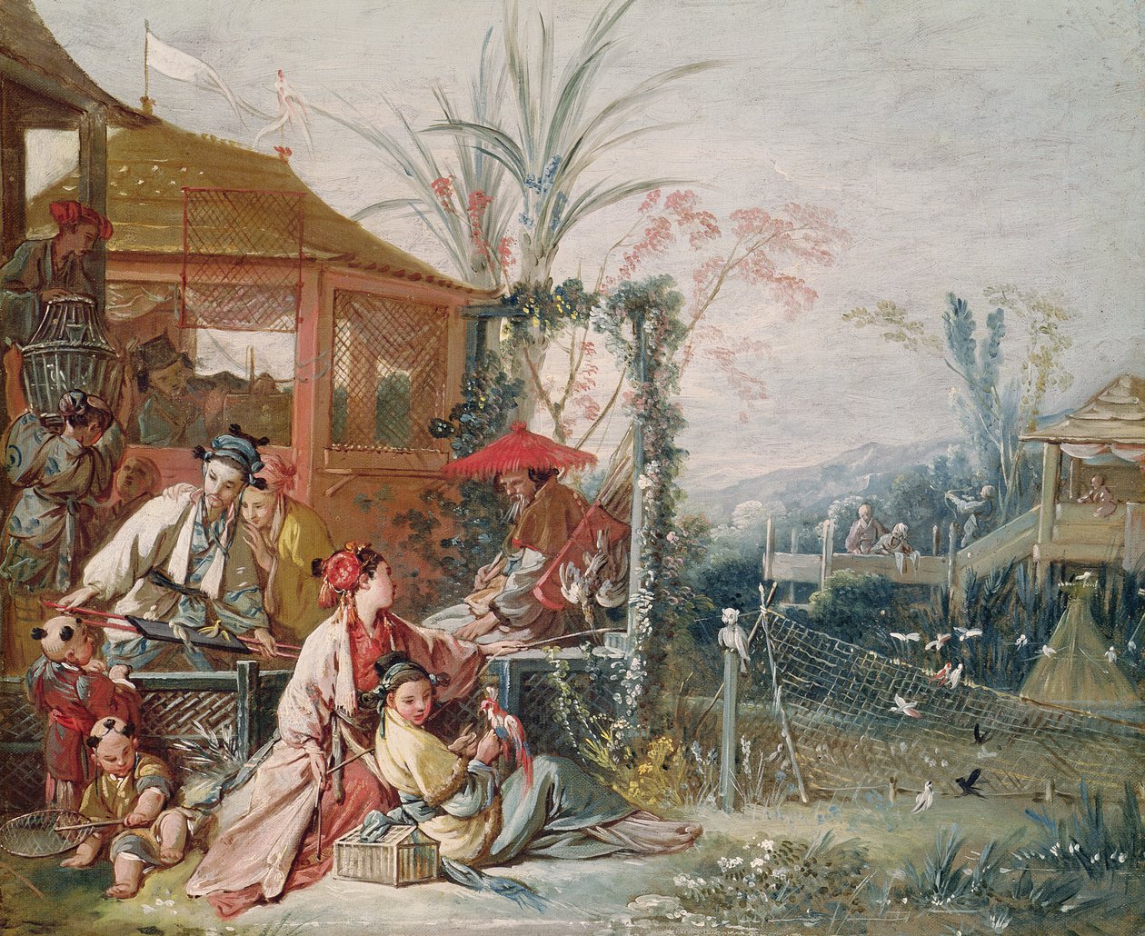 Kiinan metsästys, n. 1742 tekijältä François Boucher