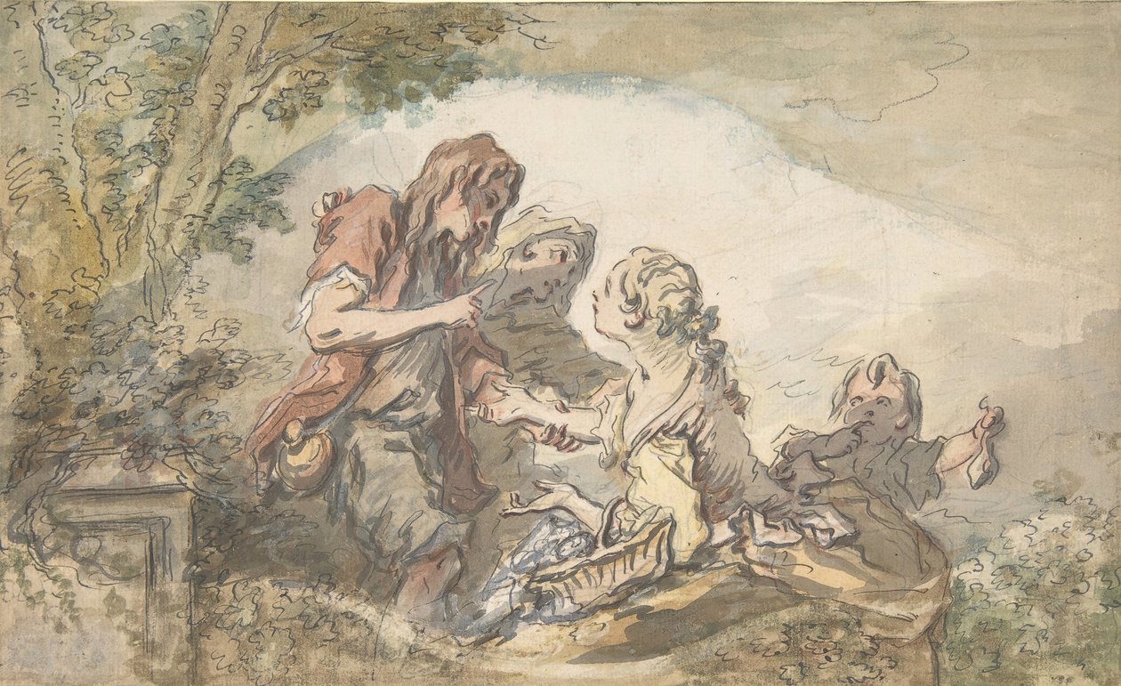 Ennustaja, 1700-luku. tekijältä François Boucher
