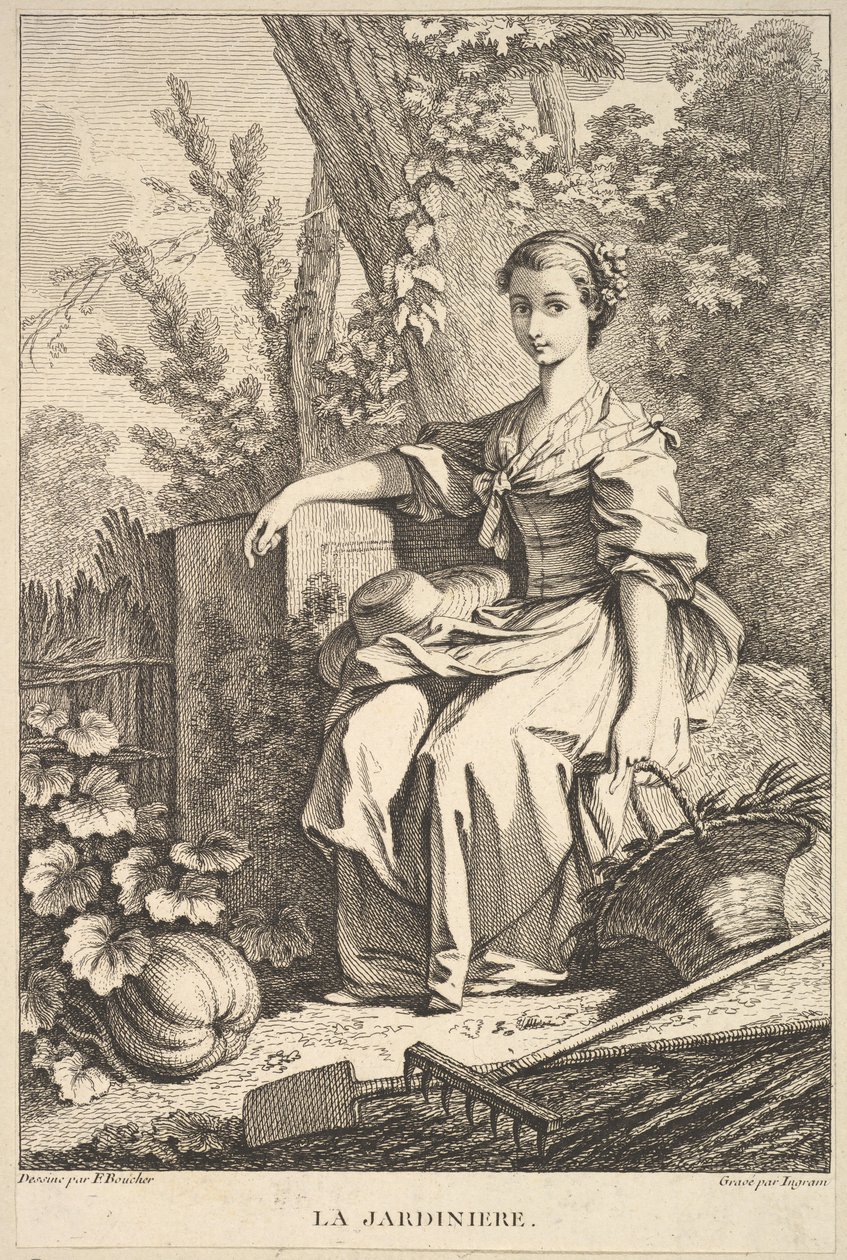 Puutarhuri, 1741-63. tekijältä François Boucher