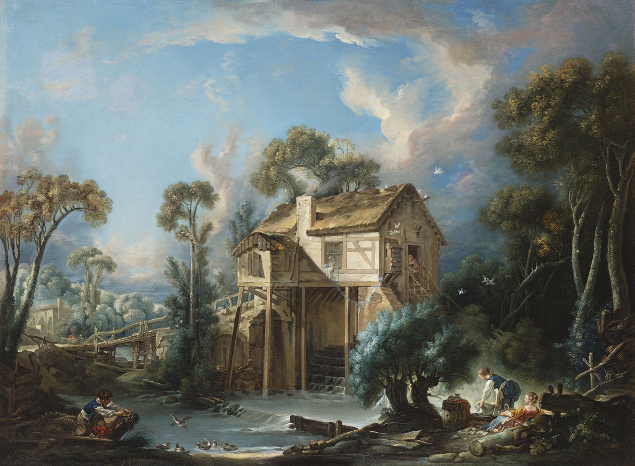 Charentonin tehdas, noin 1756 tekijältä François Boucher