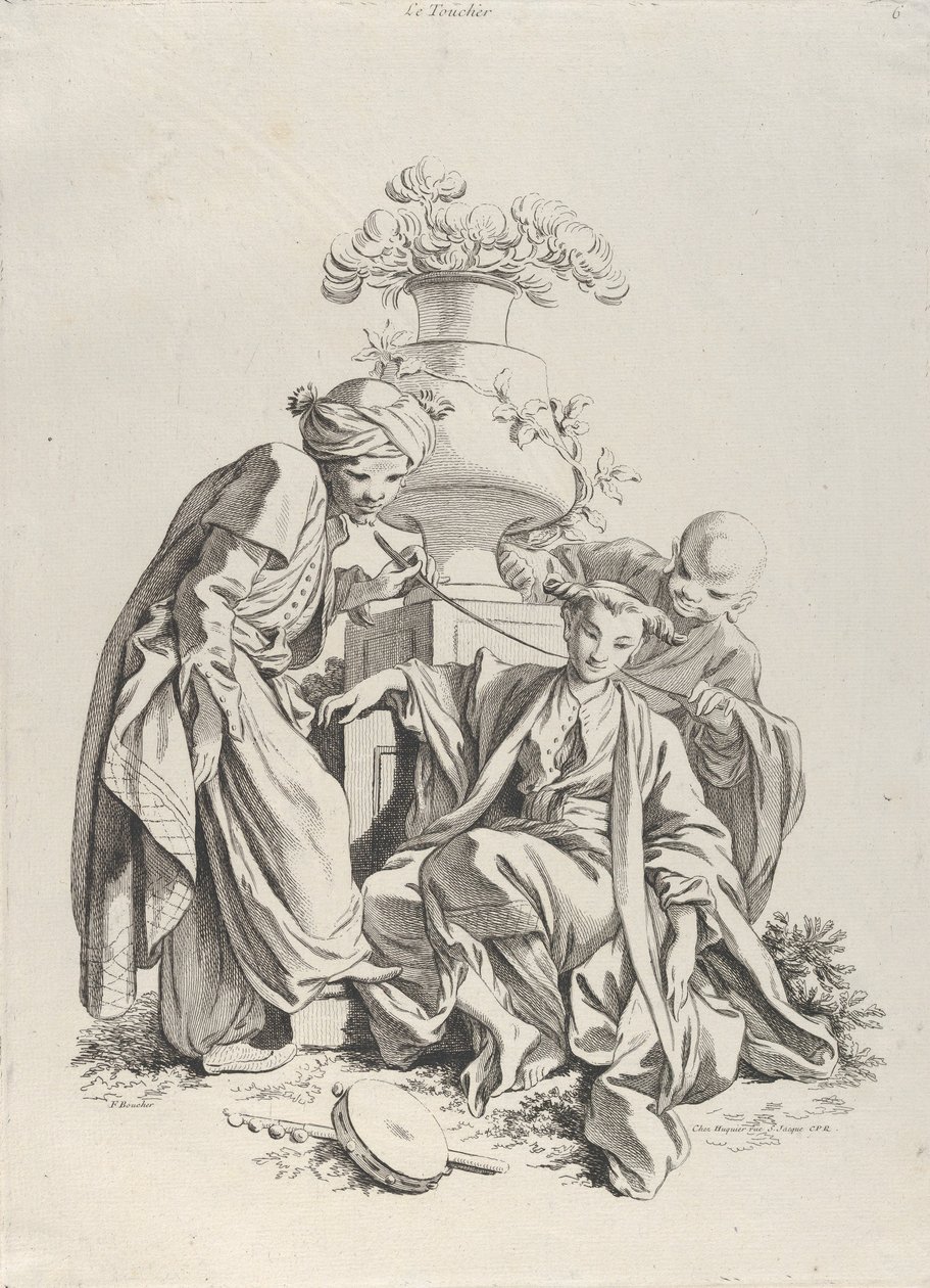 Kosketus, viidestä aistista, 1720-70. tekijältä François Boucher