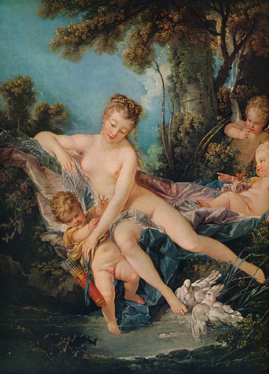 Venus lohduttaa rakkautta, 1751 tekijältä François Boucher