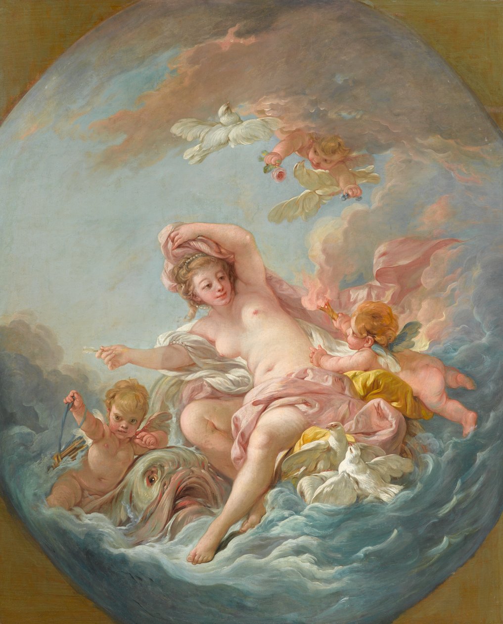 Venus nousee aalloista, n. 1766 tekijältä François Boucher