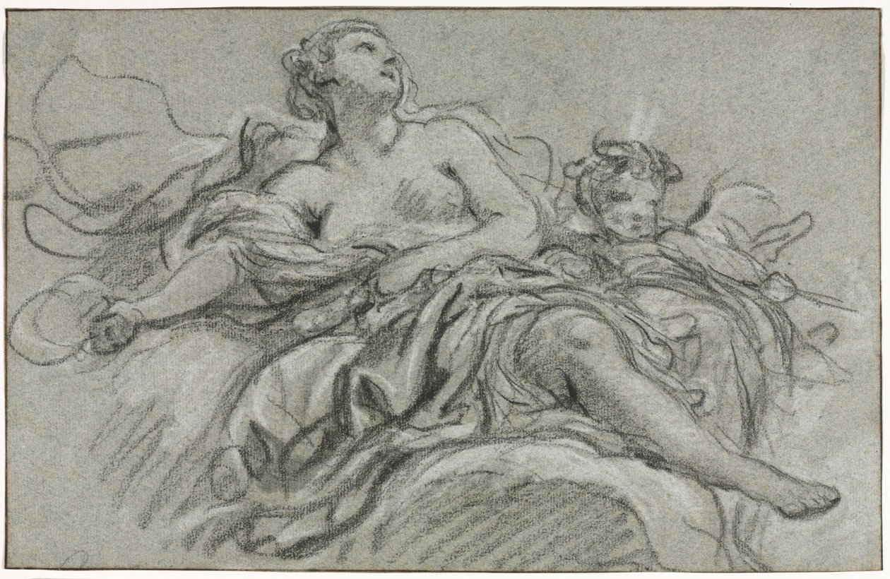Venus ja Cupid, toinen tai kolmas neljännes 1700-luvulla. tekijältä François Boucher