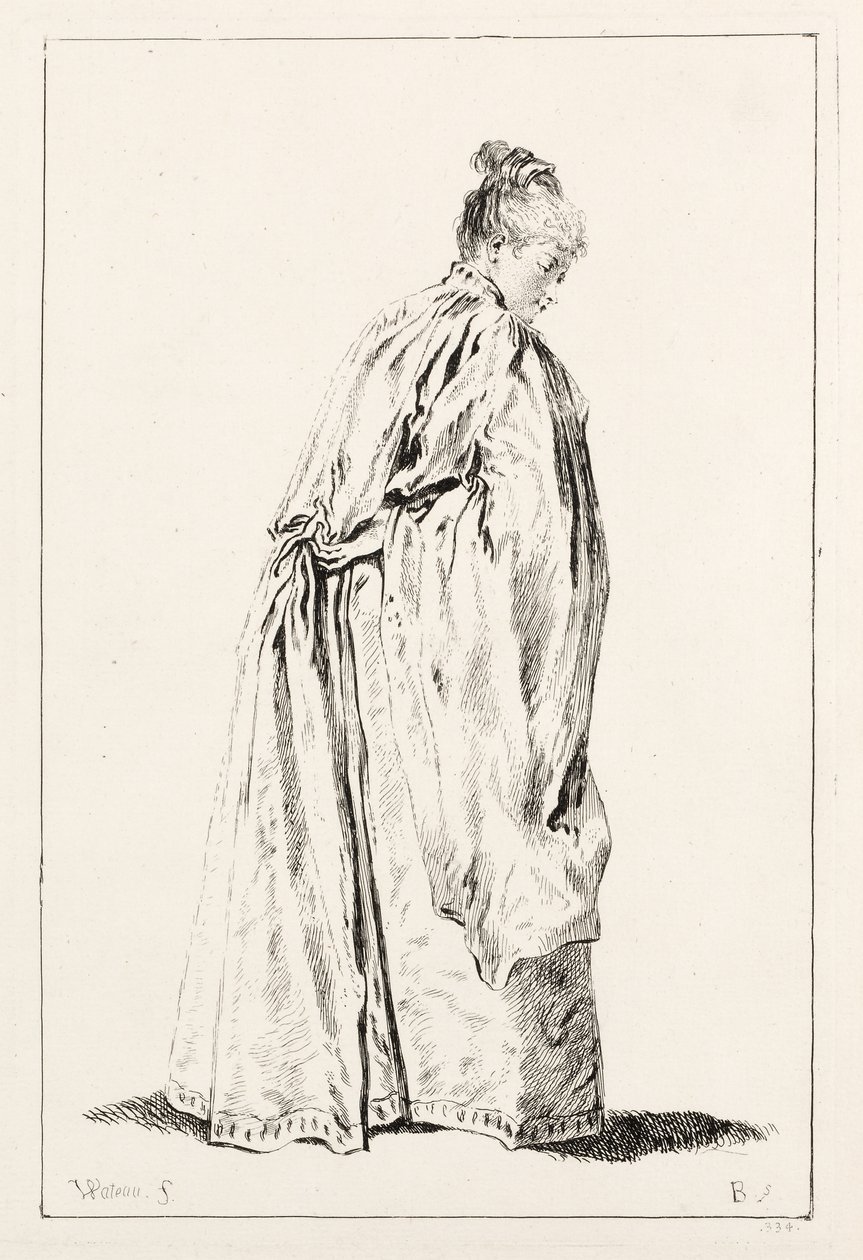 Nainen seisomassa tekijältä François Boucher