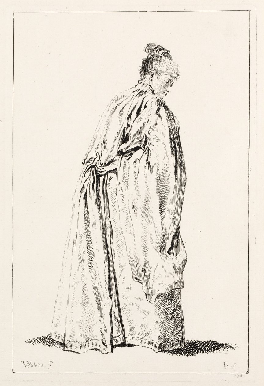 Nainen seisomassa. tekijältä François Boucher