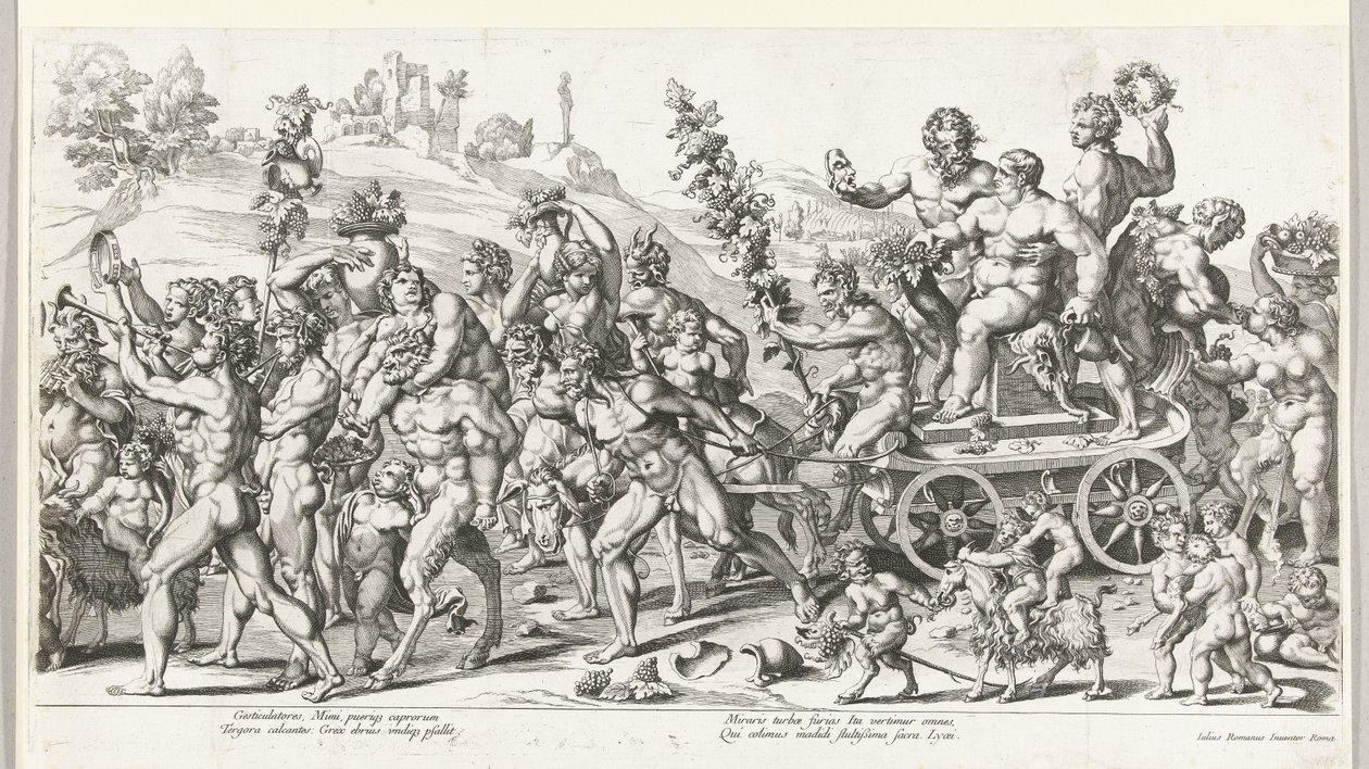 Bacchuksen voitto, oikea puolisko tekijältä François Chauveau (attributed to)