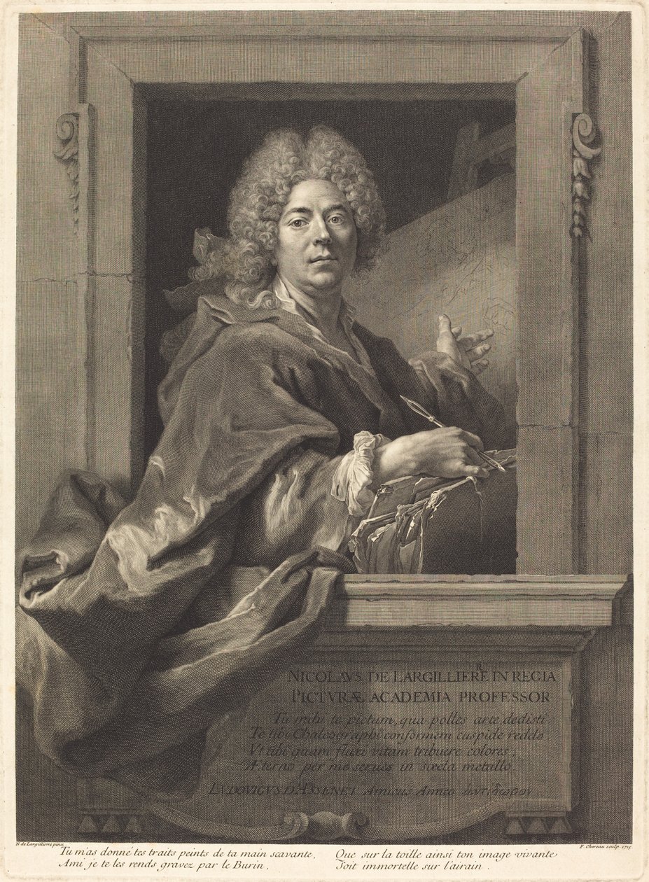 Nicolas de Largilliere tekijältä François Chereau I after Nicolas de Largillierre