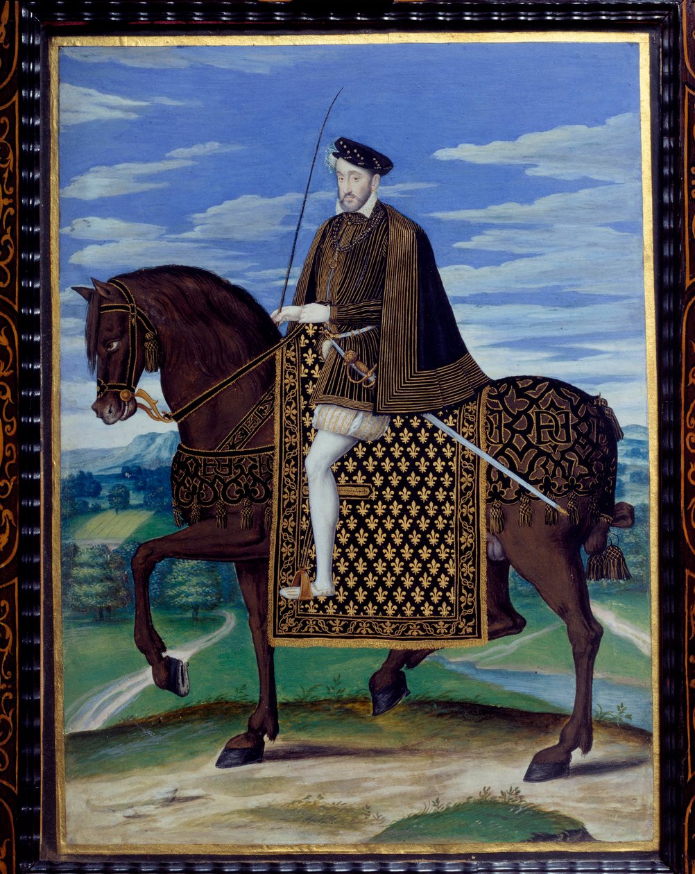 Henry II:n ratsastusmuotokuva tekijältä François Clouet