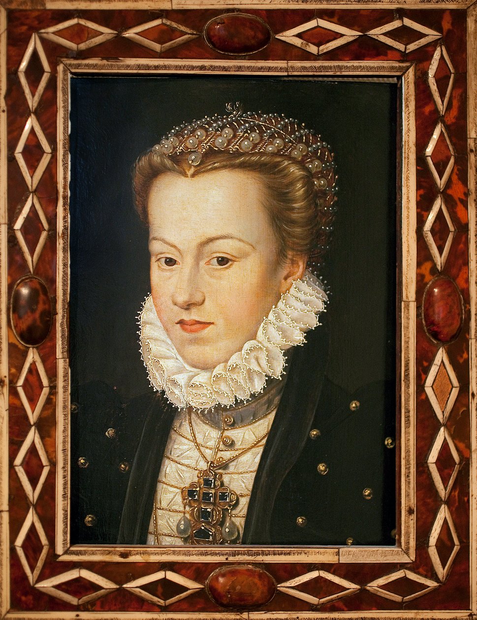 Itävallan Elisabethin (1554-1592, Ranskan kuningatar) muotokuva - Francois Clouet