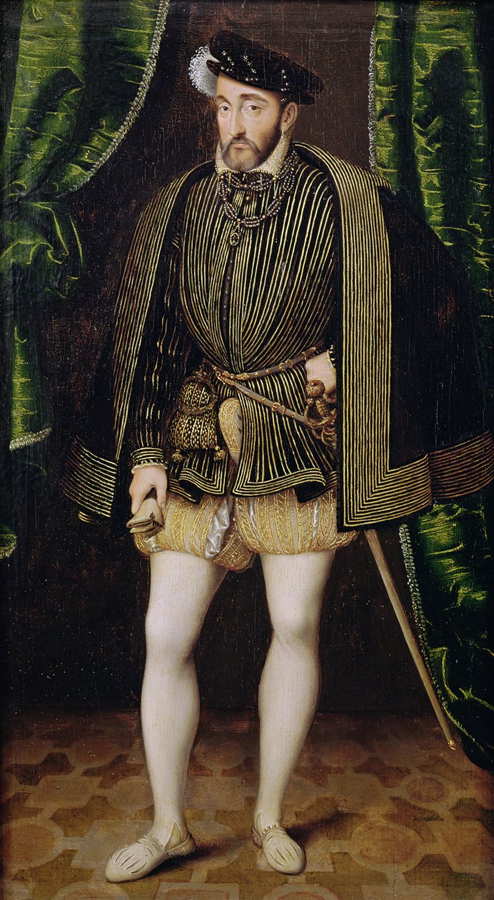 Henri II:n (1519-59) muotokuva tekijältä François Clouet