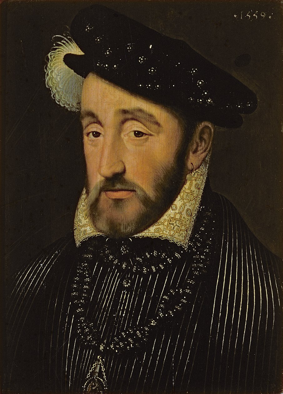 Muotokuva Henri II:sta Ranskasta (1519-59), 1559 tekijältä François Clouet
