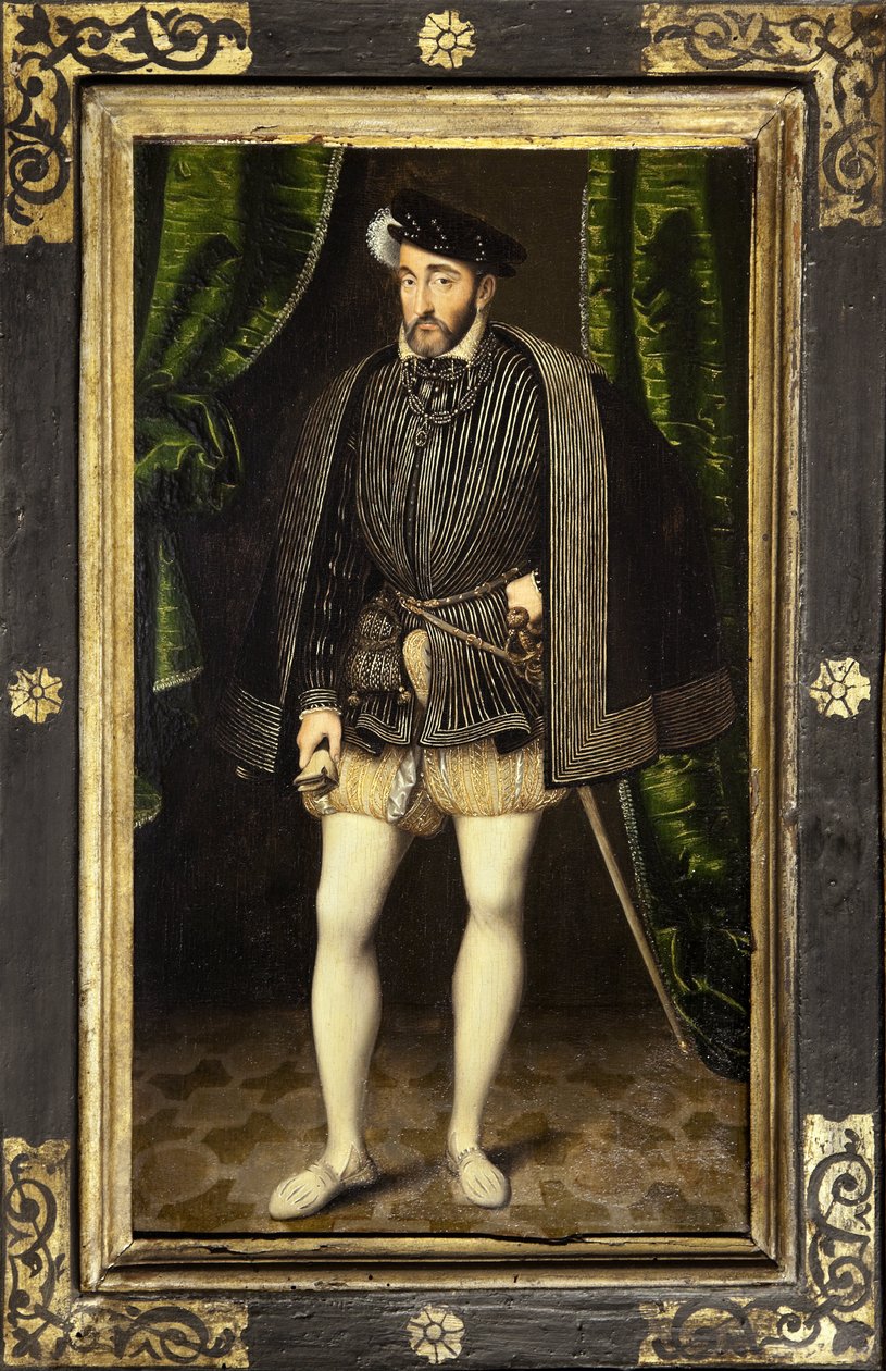 Henry II:n (1519-1559), Francois 1:n ja Ranskan kuninkaan Claude de Francen pojan muotokuva vuosina 1547-1559, maalaus Francois Clouet
