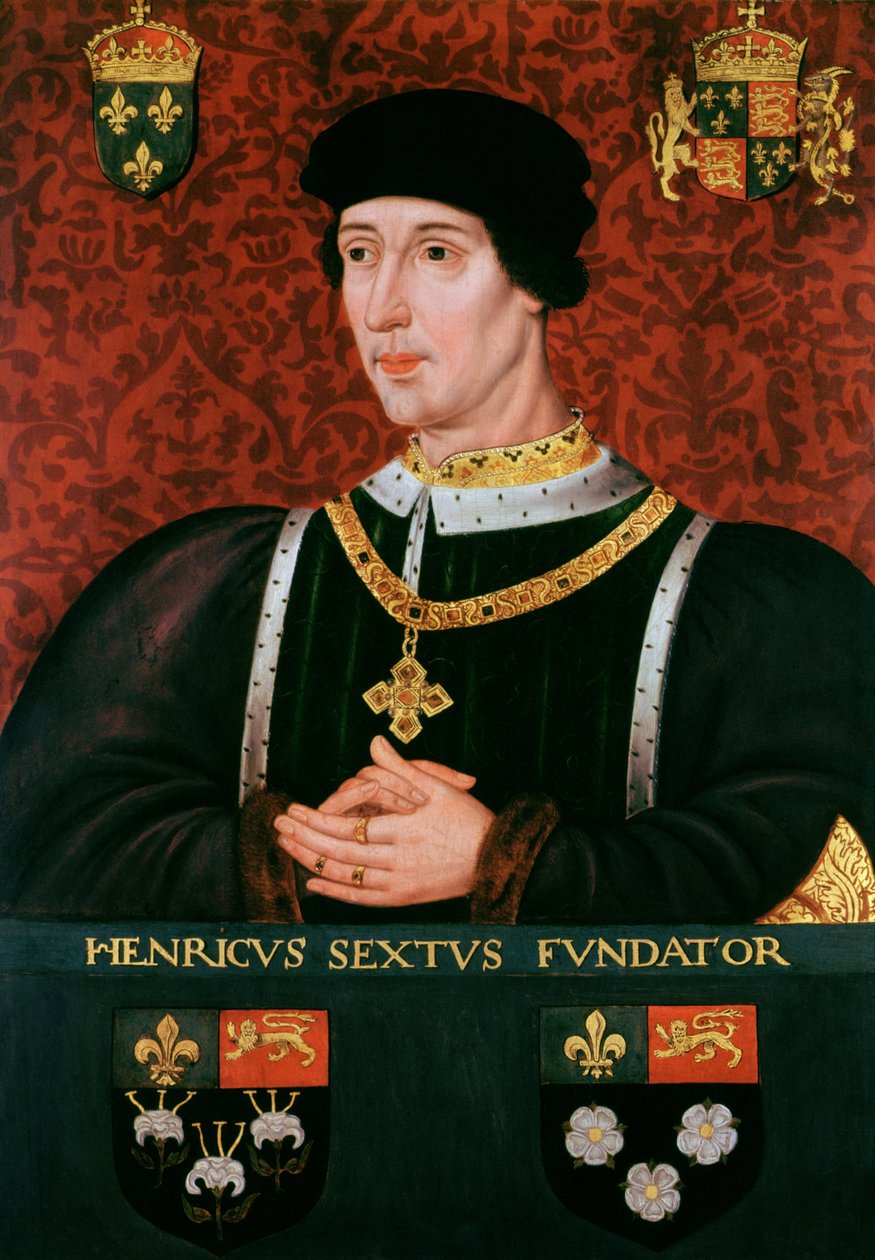 Henry VI:n muotokuva Englannista (1421-71) tekijältä François Clouet