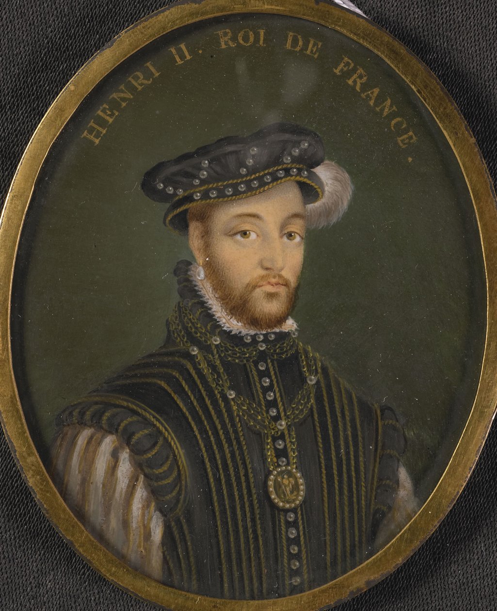 Ranskan kuninkaan Henrik II:n muotokuva Kopio tekijältä François Clouet