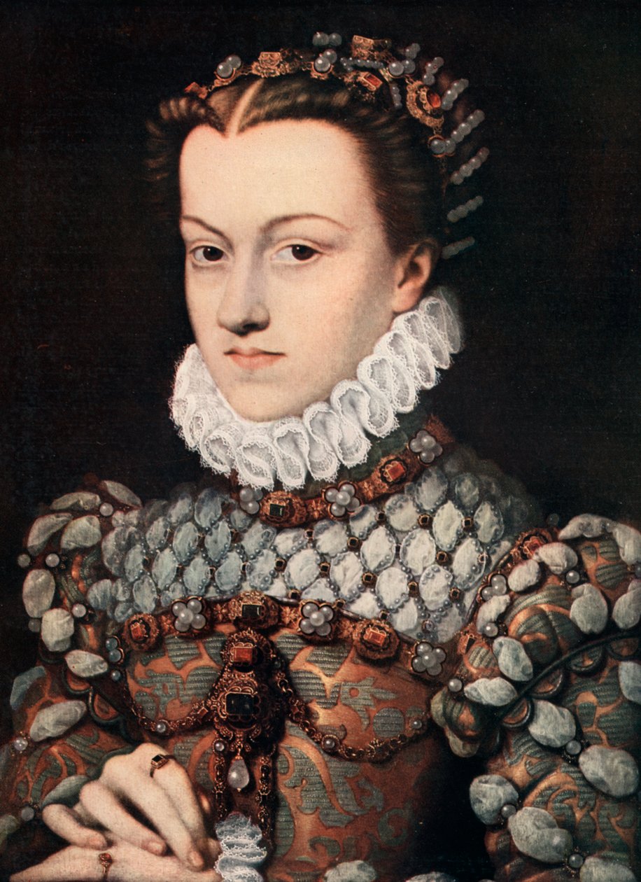 Itävallan prinsessa Elizabeth, c1571 1910. tekijältä François Clouet