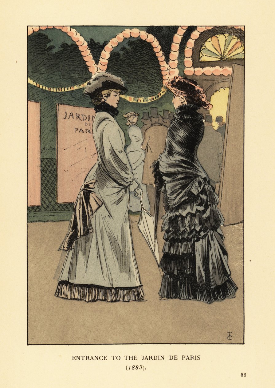 Sisäänkäynti Jardin de Parisiin tekijältä François Courboin