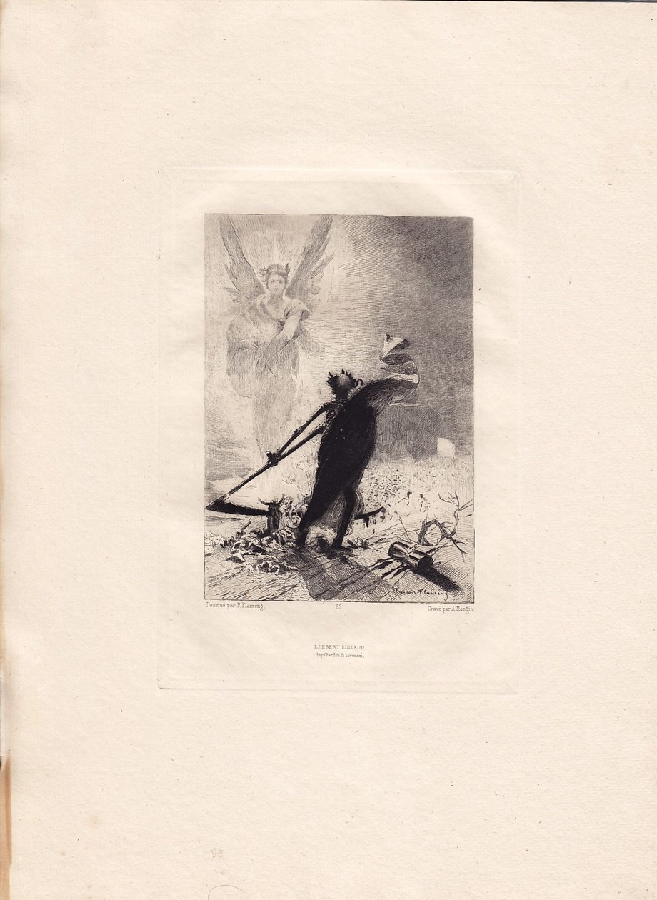 François Flameng - Victor Hugo - Les Contemplations - Viikatemies (The Grim Reaper) tekijältä Francois Flameng