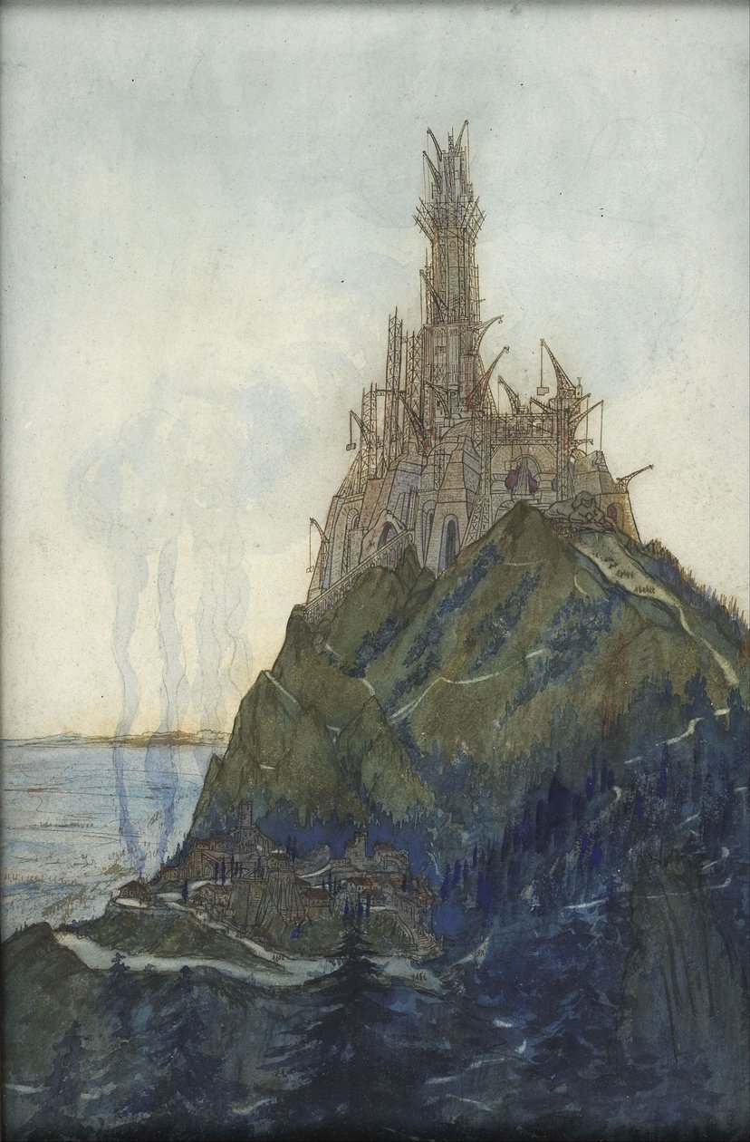 Ajatuksen temppeli, omistettu Beethovenille, rakenteilla, 1897-1914 tekijältä François Garas