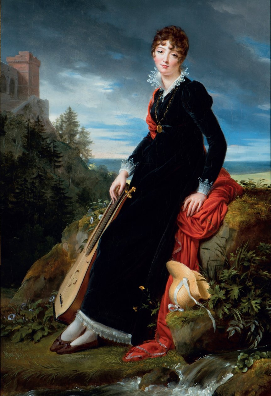 Kreivitär Katarzyna Joanna Gabrielle Starzenskan (1782-1862) muotokuva. tekijältä François Gérard