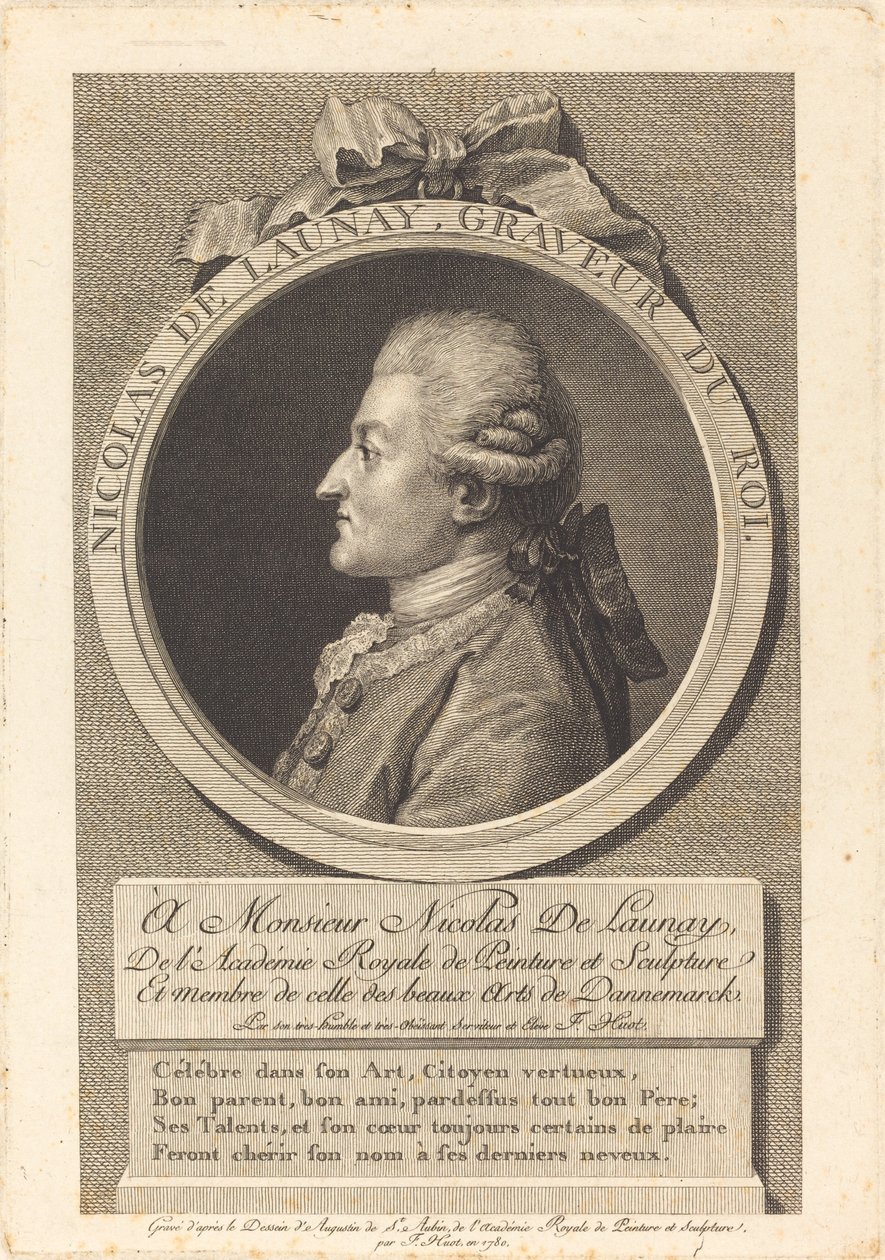 Nicolas Delaunay tekijältä François Huot after Augustin de Saint Aubin
