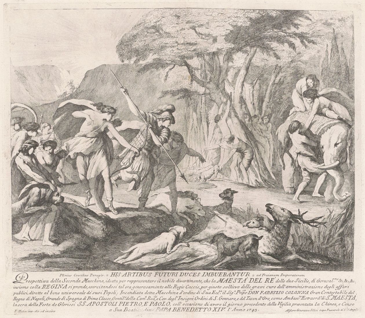 The Seconda Macchina for the China 1743: The Royal Hunt tekijältä François Hutin