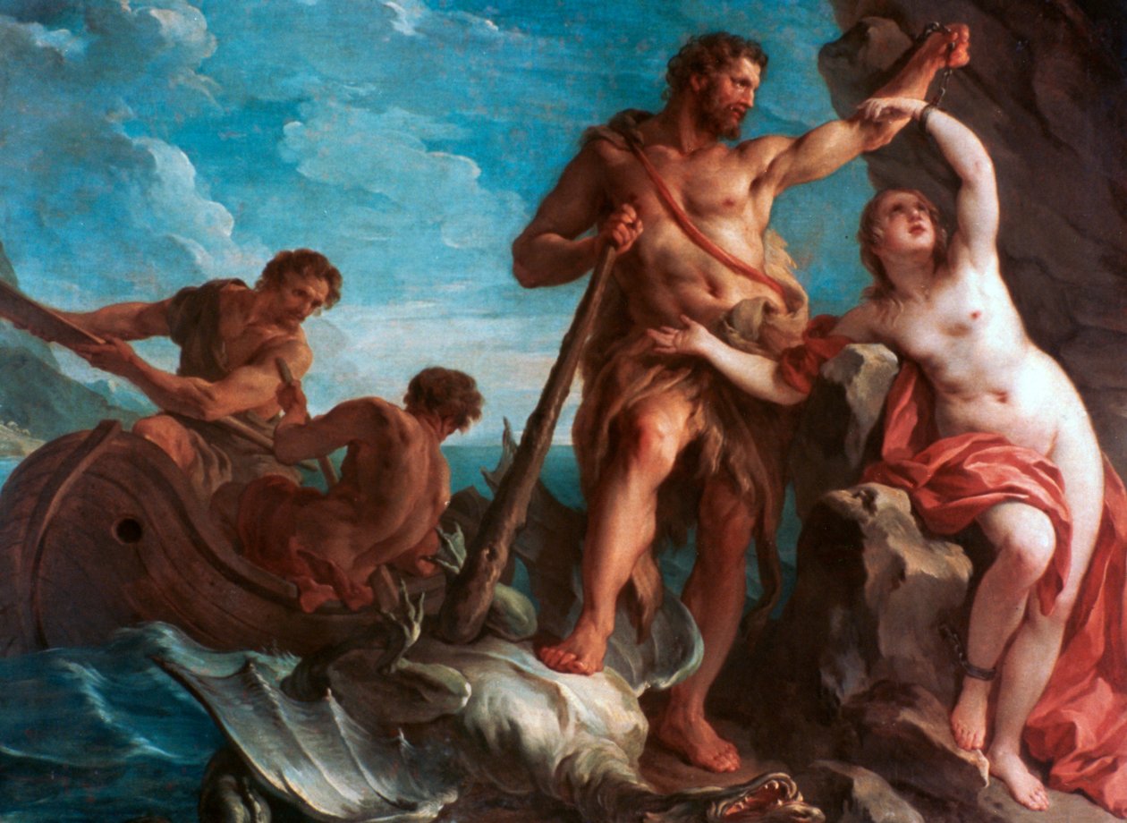 Heracles Delivering Hesione, c1708-1737 tekijältä François Lemoyne