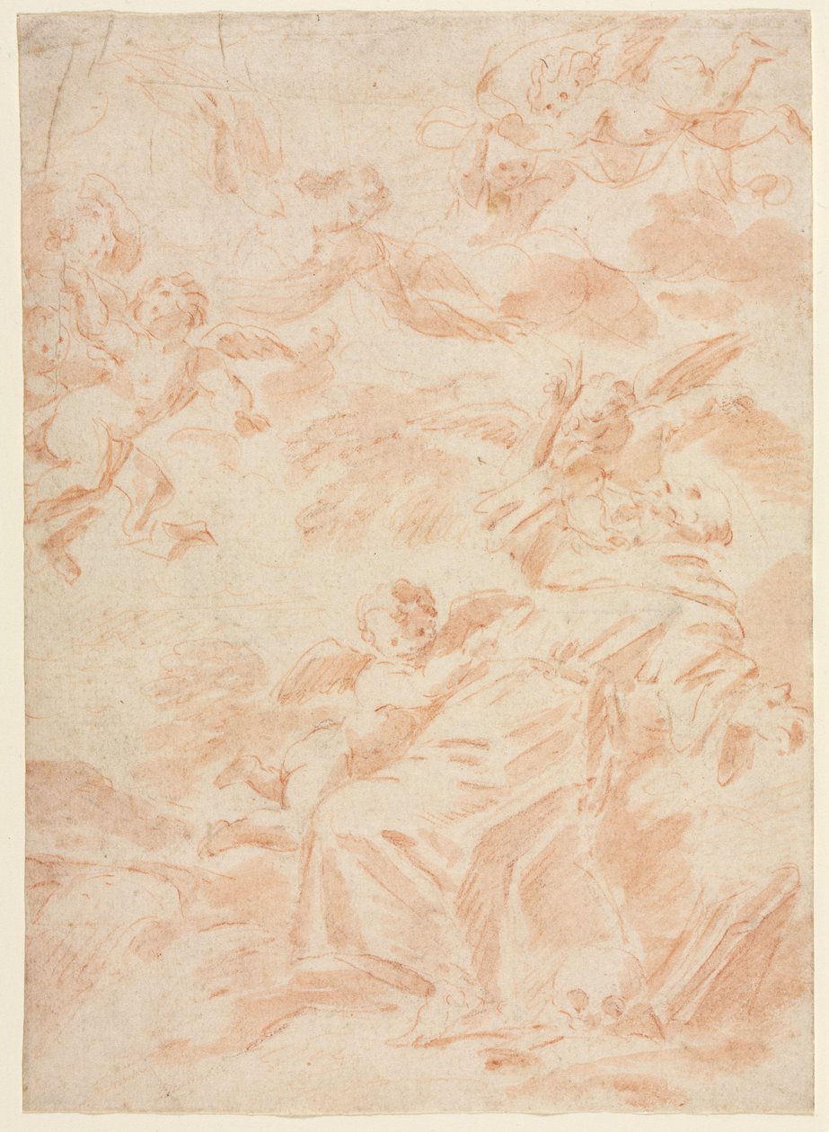 Pyhän Franciscuksen leimautuminen, 1700-luvun ensimmäinen kolmannes. tekijältä François Lemoyne