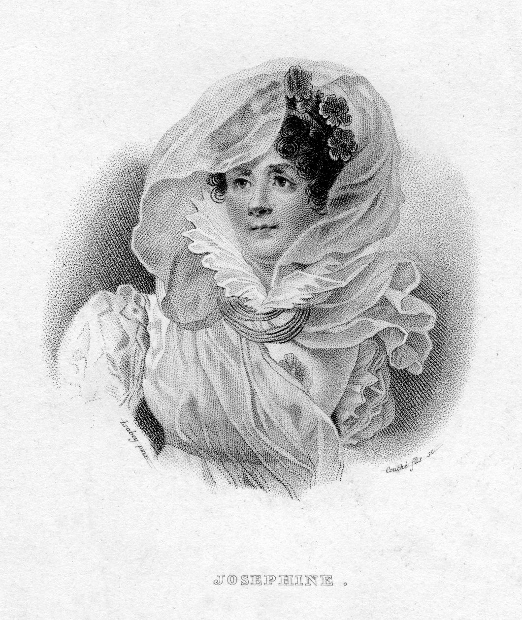 Joséphine de Beauharnais, Napoléon Bonaparten ensimmäinen vaimo ja Ranskan keisarinna, 1800-luku tekijältä François Louis Couché