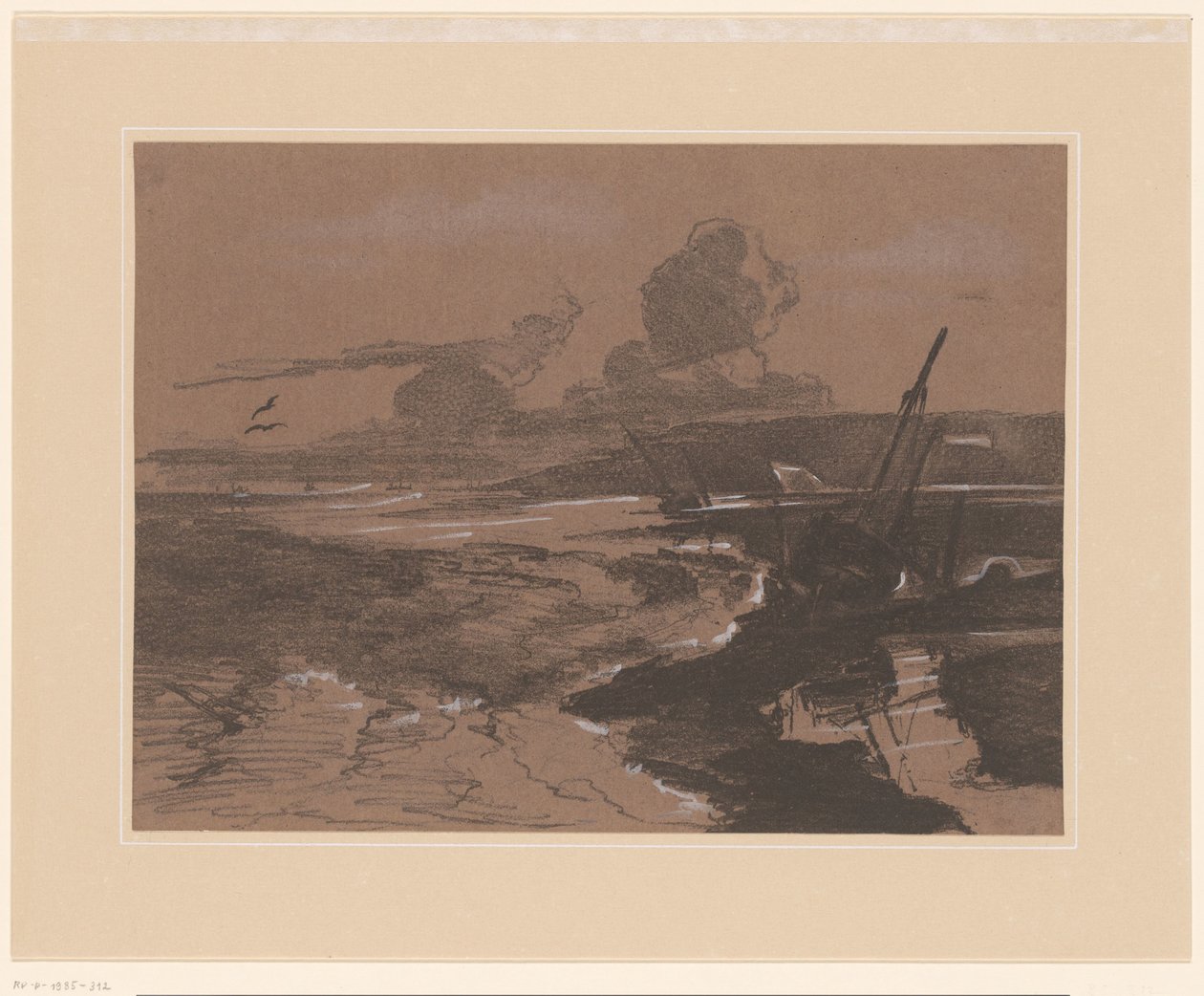 Haaksirikkoutuneita haaksirikkoja myrskyn jälkeen Maisematutkimukset (sarjan nimi) Maisematutkimukset (sarjan nimi) tekijältä François Louis Français (attributed to)