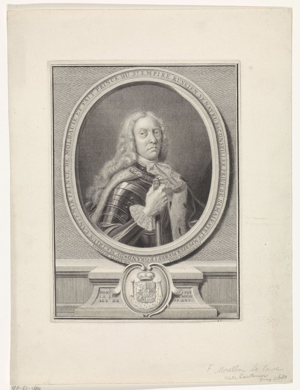 Dimitrie Cantemir 1673-1723, 1735 tekijältä François Morellon de La Cave