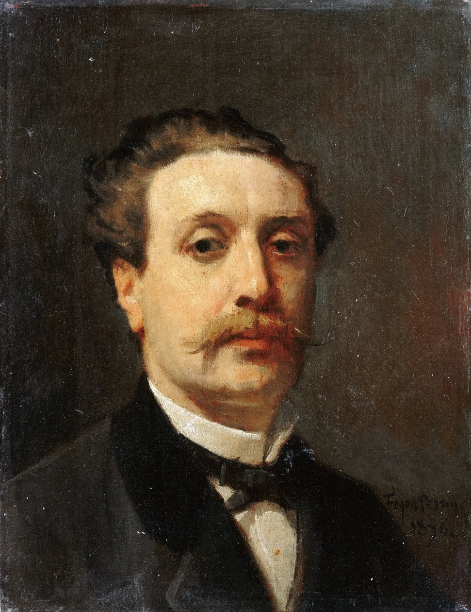 Guy de Maupassantin muotokuva tekijältä François Nicolas Auguste Feyen Perrin