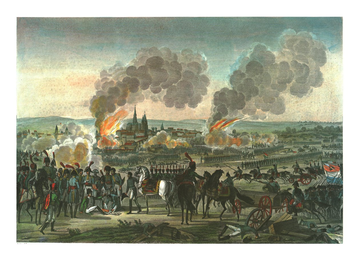 Ratisbonin valloitus, 23. huhtikuuta 1809, c1850 tekijältä François Pigeot