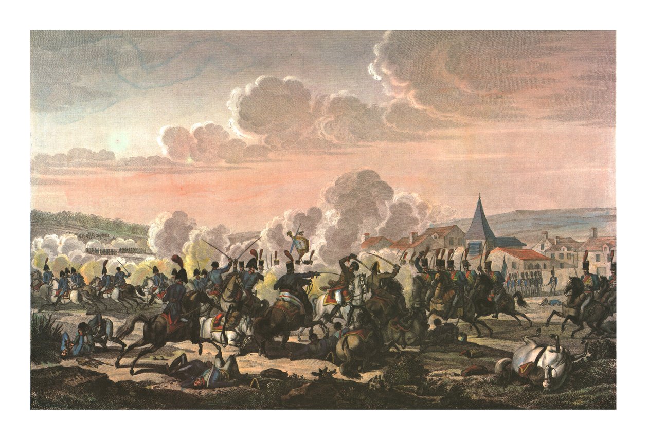 Preussin prinssi Louisin kuolema Saalfeldin taistelussa 10. lokakuuta 1806, n. 1850 tekijältä François Pigeot