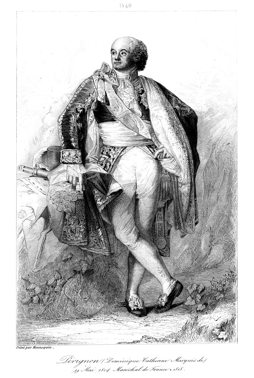 Dominique Catherine Perignon 1754-1818, markiisi de Grenade ja Ranskan marsalkka, 1839. tekijältä François Pigeot