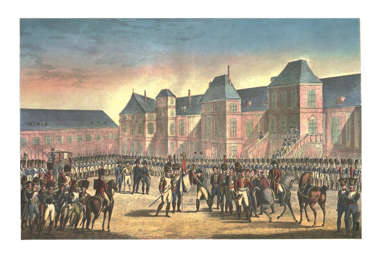 La sortida de Napoleó de Fontainebleau, 20 d