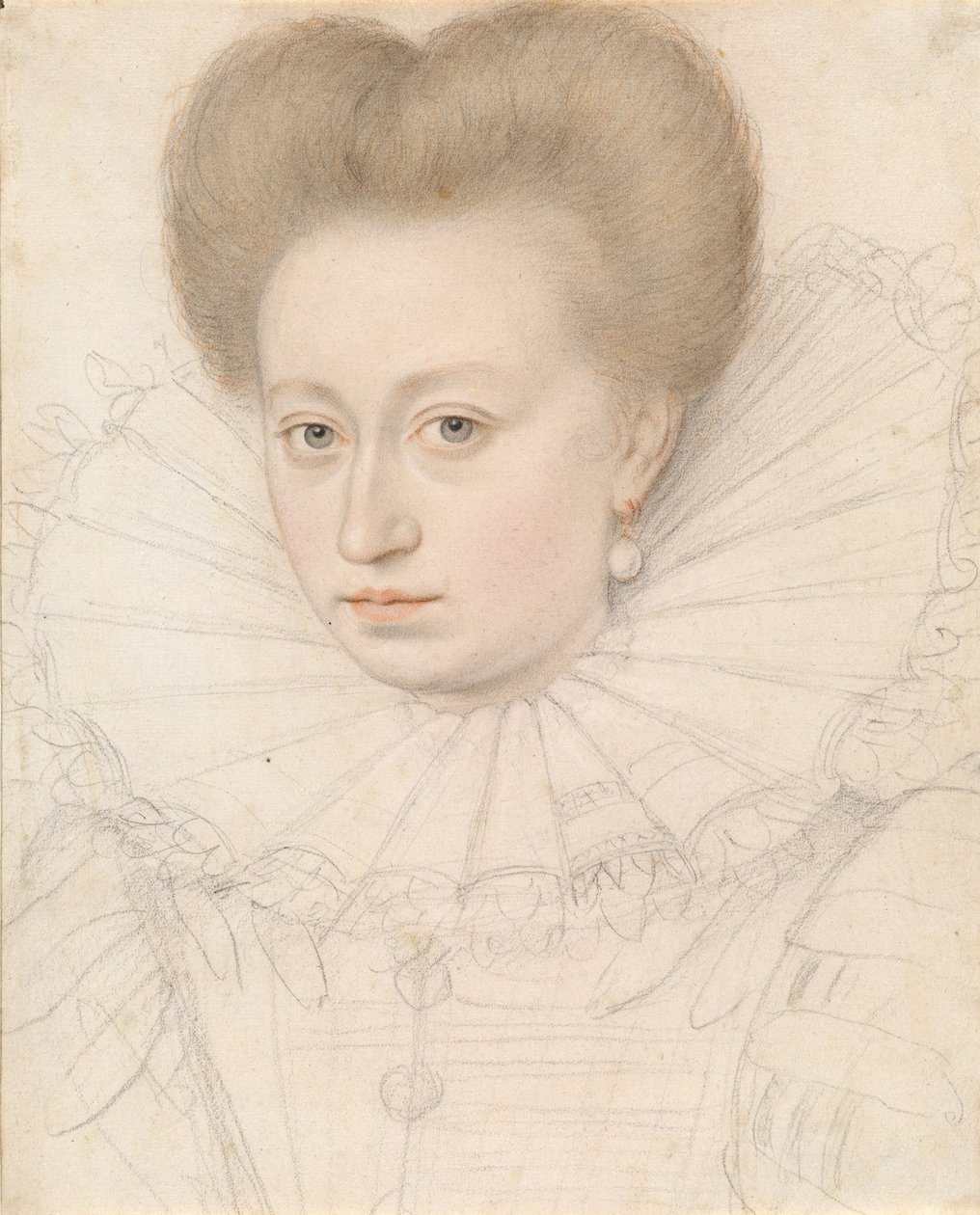 Aatelisnaisen muotokuva (Madame de Pellegars?) tekijältä François Quesnel