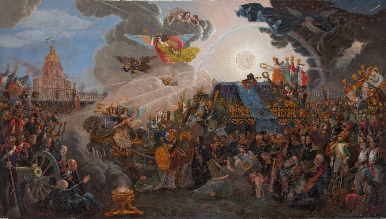 Allegoria Napoleonin tuhkan paluusta, 1840. tekijältä François Trichot