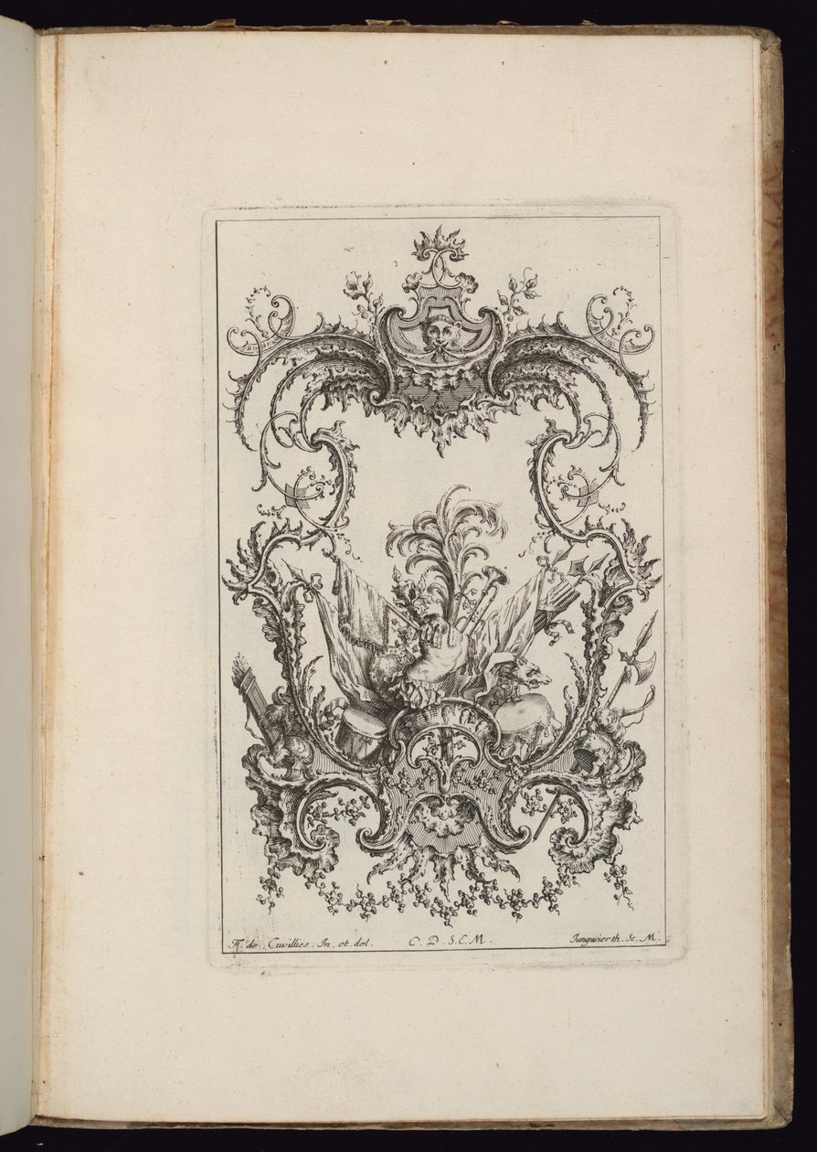 Cartouche ja Armorial Trophy, Livre d
