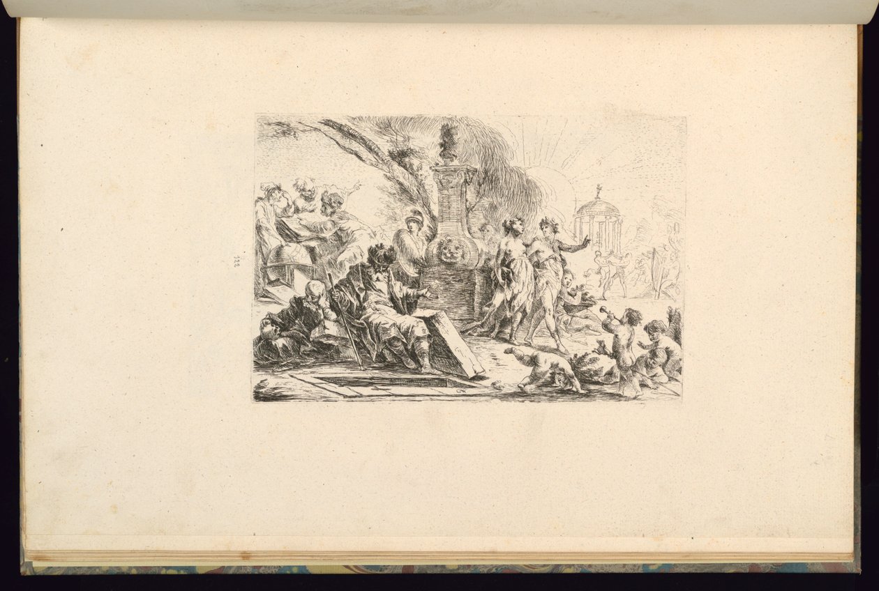 Suunnittelu Apollon kanssa tekijältä François de Cuvilliés the younger